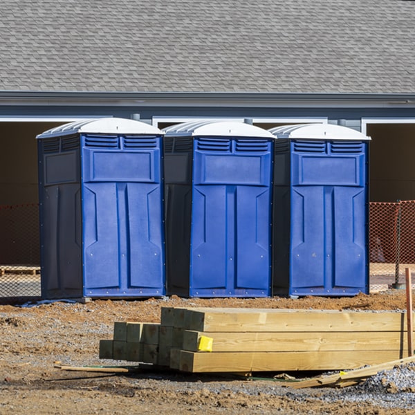 what is the maximum capacity for a single porta potty in Hanover Kansas